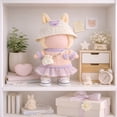 thumbnail image 2 of Lavender Outfit Set for 15–17cm Plush Dolls, 5-Piece Doll Clothes Accessories with Hat, Sweater, Skirt, Shoes & Mini Camera Charm (Purple), 2 of 6