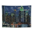 thumbnail image 5 of Orinice City Skyline Night Time Tapestry Wall Hanging Unique Style for Home Decor 40x30inch, 5 of 6