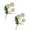 White#2pcs, variant on JHyouerji Artificial Flowers,Orange Artificial Peonies,Silk Peonies Flowers Bouquet for Centerpiece Table Wedding Party Home Decor