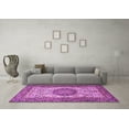 thumbnail image 3 of Ahgly Company Indoor Round Persian Purple Traditional Area Rugs, 6' Round, 3 of 4