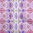thumbnail image 1 of oneOone Cotton Silk Bluish Violet Fabric Asian Ikkat With Watercolor Diy Clothing Quilting Fabric Print Fabric By Yard 42 Inch Wide, 1 of 4