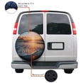thumbnail image 4 of KAKALAD Ocean Waves Beach Sand Seaside Sunset 03 Spare Tire Cover Universal Vehicle Accessories Buckle Car Tools 14”in, 4 of 6