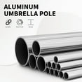 thumbnail image 5 of Domi Outdoor Living Dia.7.5FT Patio Umbrella with Push Button Tilt and Crank, UV Protection Waterproof Market Sun Umbrella for Garden, Deck, Backyard, Pool ，Beige, 5 of 8