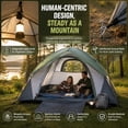 thumbnail image 6 of 4 Person Waterproof Double Layer Dome Camping Tent for Family Outdoor Backpacking Hiking 3 Season Army Green, 6 of 6
