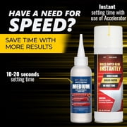 STARBOND Medium Clear CA Glue (4 oz.) with Accelerator (6 fl oz.)