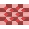 thumbnail image 1 of Ahgly Company Machine Washable Indoor Rectangle Transitional Light Coral Pink Area Rugs, 7' x 10', 1 of 7