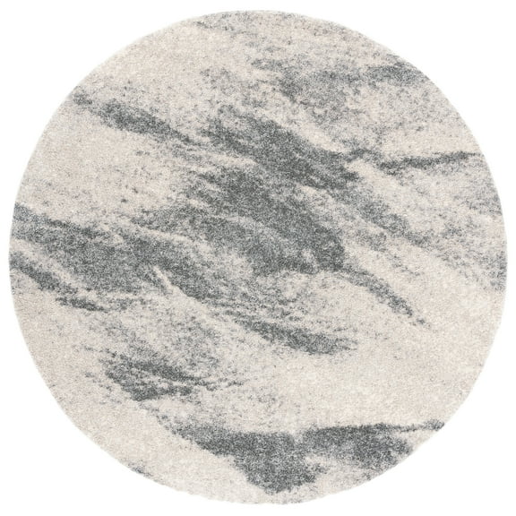 SAFAVIEH Retro Panit Abstract Area Rug, Beige/Grey, 6' x 6' Round