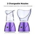 thumbnail image 4 of Vaporizador Facial y Nasal Portátil, Hidratante Profundo con Nebulizador, Equipo de Belleza en Casa, Color Morado, Voltaje Dual 110-220V, Incluye Boquilla, Materiales Duraderos ABS, Silicona y Acero, 4 of 6