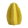 thumbnail image 3 of Jarrón de cerámica con forma de flor para plantas, decoración minimalista Amarillo, 3 of 9