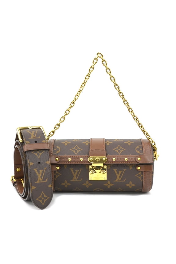 Pre-Owned Louis Vuitton Monogram Papillon Trunk Handbag Shoulder Bag in Canvas Brown, Women's,...