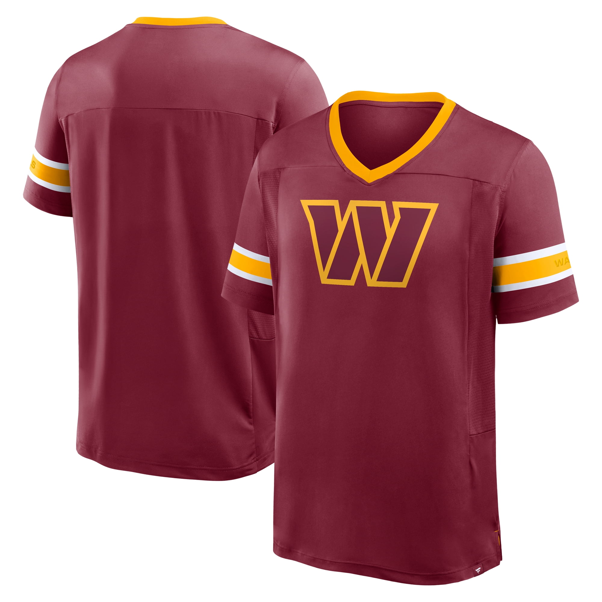 Men's Fanatics Burgundy Washington Commanders Hometown Premium Hashmark V-Neck T-Shirt
