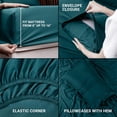 thumbnail image 4 of King Bed Sheet Set Piece Bedding Soft Brushed Microfiber Fabric Shrinkage & Fade Easy Care (), 4 of 7