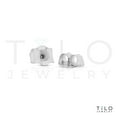 thumbnail image 4 of Tilo Jewelry 925 Sterling Silver Lightning Bolt Stud Earrings with Cubic Zirconia CZ Stones | Secure Push-Backs | Women, Men, Unisex, 4 of 9