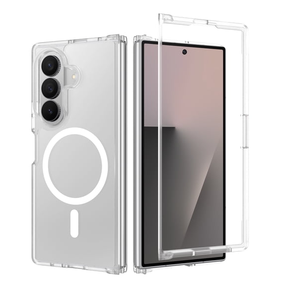 Magnetic Compatible with Samsung Galaxy Z-Fold-7  Case, [Translucent Matte] Shockproof Protective Phone Cover