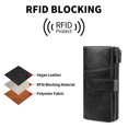 thumbnail image 7 of FALAN MULE Womens Wallet RFID Blocking Soft Leather Trifold Card Holder, 7 of 7