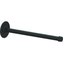 Knape & Vogt Birmingham 14 In. Black Straight Pipe Shelf Bracket RP-201BRST-14BK