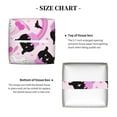 thumbnail image 5 of Lsque Pink Girl Halloween Printed Tissue Box Cover Holder, Facial Paper Organizer Dispenser,Square with Bottom Belt, PVC Leather Decorative Organizer, 5 of 8