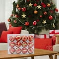 thumbnail image 4 of 12 piezas de adornos de de Navidad para , de brillo, de Navidad, caja , suministros , rojo Gloria Bolas de árbol, 4 of 9