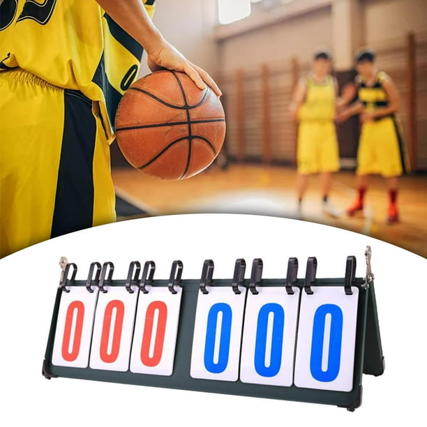 Tableau De Score Sportif Flip Digit 2 Pièces – Compteur Manuel 1 à 99, Pliable, Résistant à L’Eau, Pour Basketball, Foot, Tennis De Table