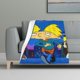 thumbnail image 1 of Manta con estampado multicolor, franela súper suave, ligera y esponjosa, manta de cama ¡Hola Arnold! (3), 1 of 8