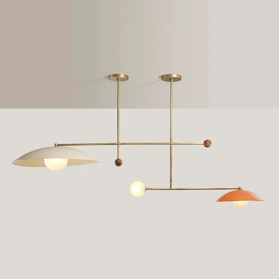SMIURNS Mid Century Modern Brass Chandelier with Globe Pendant Lighting, Light Gold Ceiling Fixture, Contemporary Sputnik Hanging Lamp for Living Room Dining Room Bedroom