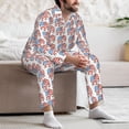 thumbnail image 7 of Salouo Elephant Print Button-Front Long Sleeve Pajama Set for Men, Soft 2Pjs Men's Long Sleeve Sleepwear-Medium, 7 of 7