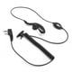 thumbnail image 4 of Auricular Walkie Talkie Auricular PTT Micrófono incorporado con funda para tapones para los oídos para Baofeng (negro), 4 of 10