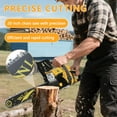 thumbnail image 5 of YNCE 20 Inch Gas Chainsaw, 63CC Single Cylinder Air-cooled 2 Stroke Engine Gasoline Chainsaw, 2800W Portable Hand Pull Start Chain Saw for Cutting Wood Tree Trimming, 8500rpm, 5 of 10