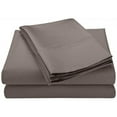 thumbnail image 1 of Cotton Rich 600 Thread Count Solid Sheet Set  King-Grey, 1 of 5