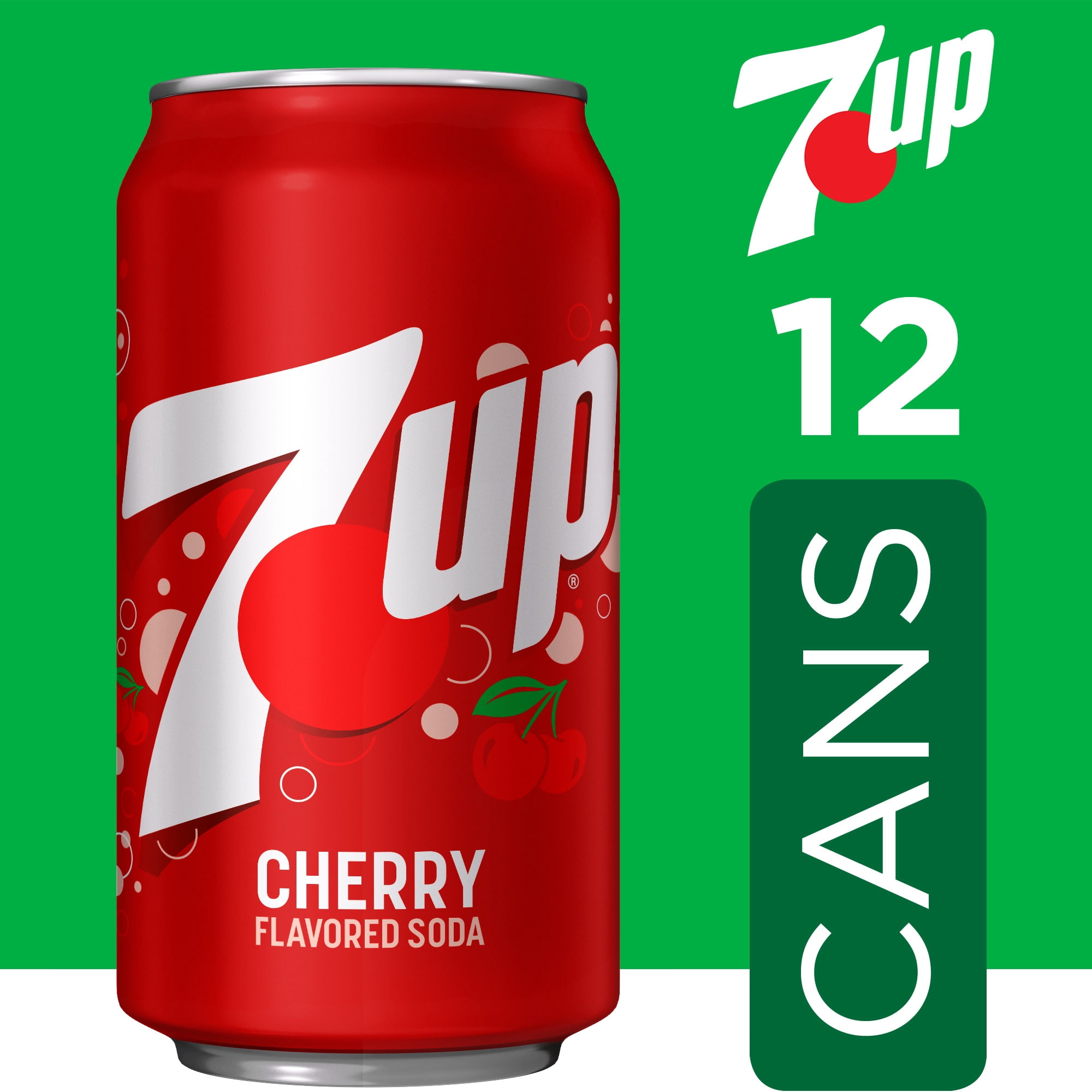 7UP Caffeine Free Cherry Soda Pop, 12 fl oz, 12 Pack Cans