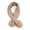 Driftwood Marl, variant on Women's Eyelash Yarn Cross Over Neck Scarf w/ Pom