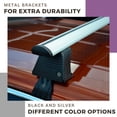 thumbnail image 4 of ERKUL Roof Rack Cross Bars for 2021-2025 Kia Seltos LX | Aluminum Crossbars with Anti Theft Lock for Rooftop | Compatible with Bare/Naked Roofs - Black, 4 of 7