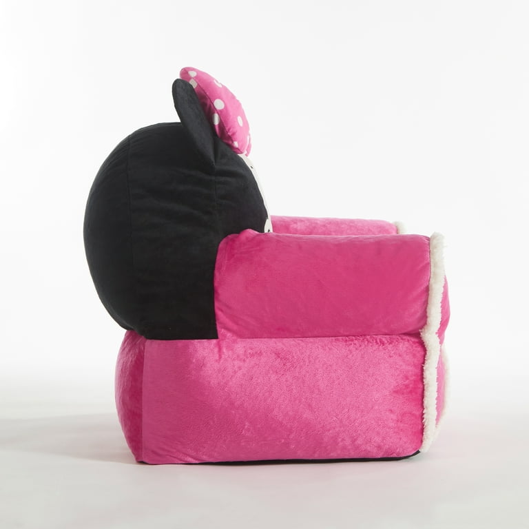 Disney minnie mouse kids figural bean bag with sherpa trimming hot sale
