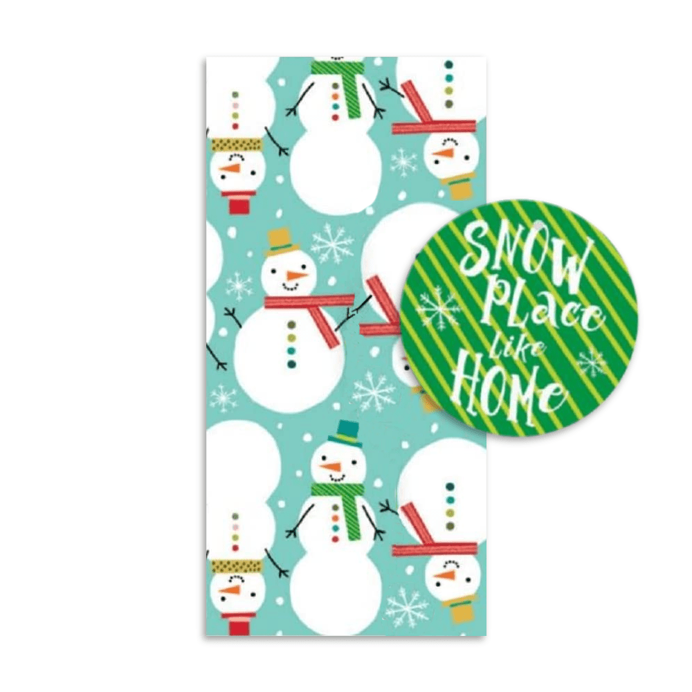 The Gift Wrap Company Gift Sack, Snowman Celebration - Walmart.com