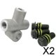 thumbnail image 1 of Acoplamiento en T de Tubo de Manguera de Freno Hidráulico de Aluminio DYNWAVEMX 2x10mm 2 piezas, 1 of 8