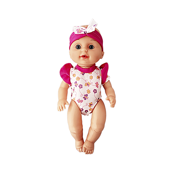 Juguete Muñeca Bebé para Niñas Interactivo con Accesorios rosa Mediano