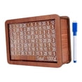 thumbnail image 1 of Alcancía de madera de 1000 libras de Weloille con dinero y números con contador, caja de almacenamiento portátil para manualidades, caja de ahorro de dinero para adultos y niños, 1 of 7