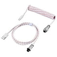 thumbnail image 2 of Thinsony ABS Scalable USB Cable For Comfortable Movement And Tensile Strength And No Breakage Keyboard Coiled Flower color, 2 of 6