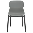 thumbnail image 5 of SAFAVIEH Couture Abbie Classic PP Solid Dining Side Chair, Grey/Black (Set of 2), 5 of 14