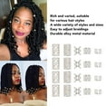 thumbnail image 4 of Cuentas De Tubo Para El Cabello, Decoración De Estilos Ricos, Cuentas De Tubo De Runas Nórdicas, 200 Piezas, Metal De aleación Vintage Duradero, Fácil De Usar Para Rastas, 4 of 7