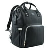 LAND Mommy Diaper Bag Backpack Large Capacity Travel Backpack Nappy Bags, Nursing Baby Shower Gift Bag Black