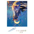 thumbnail image 1 of Moon Cat DIY Digital Oil Painting Healing Coloring Painting Oil, 1 of 8