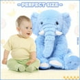 thumbnail image 3 of MorisMos Elefante de peluche XXL, elefante de peluche grande de 50 cm, peluche azul, muñeco de peluche tierno, regalo de cumpleaños para niños, bebés, niñas y niños, 3 of 5