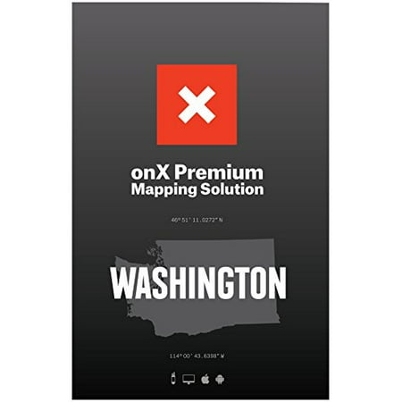 onx hunt: washington hunt chip for garmin gps - hunting maps with public & private land ownership - hunting units - includes premium membership hunting app for iphone, android & (Best Hunting Gps App)
