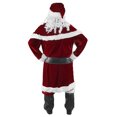 thumbnail image 3 of Men’s Santa Costume Set Christmas 12pcs Deluxe Velvet Adult Santa Claus Suit, 3 of 7