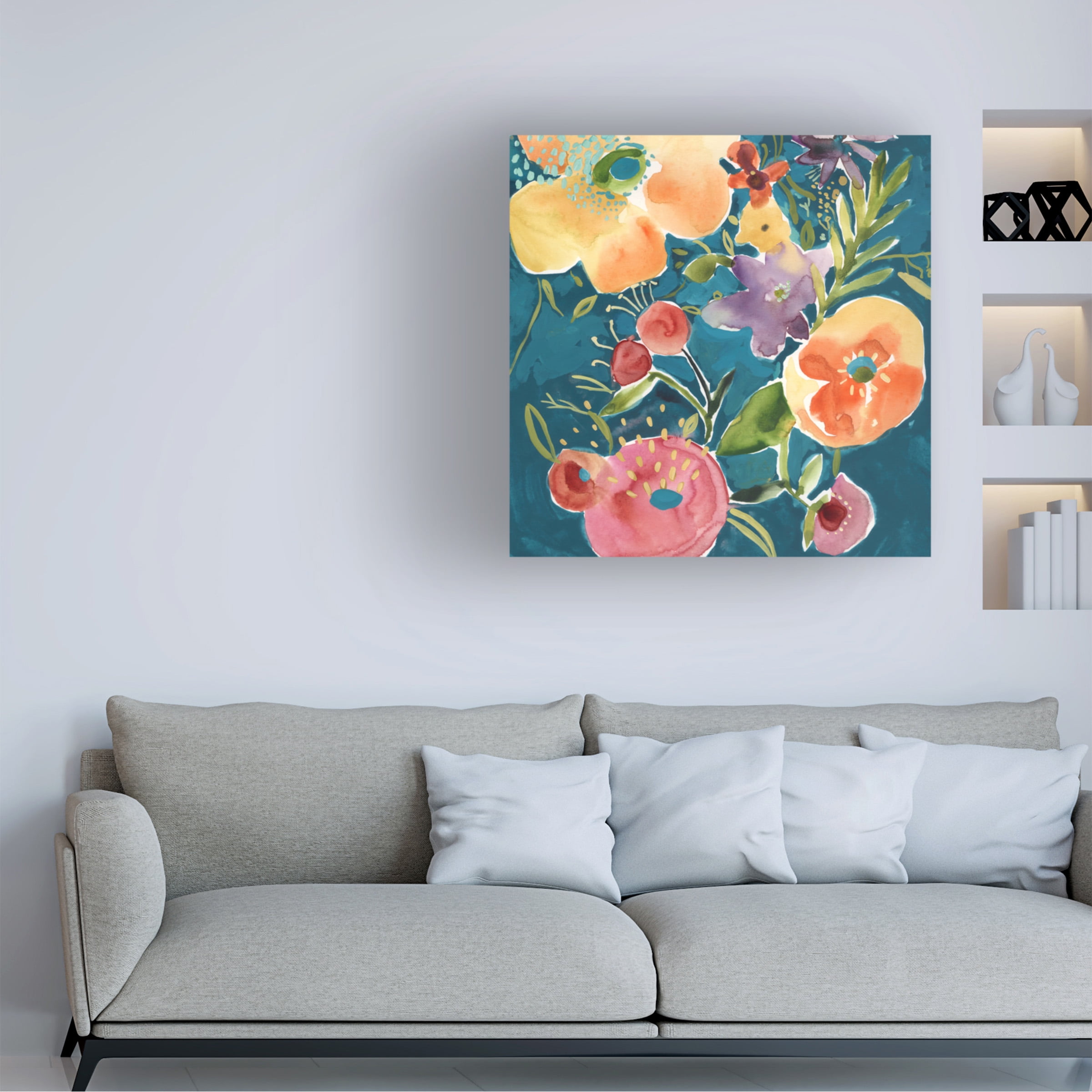 Chariklia Zarris 'Abundant Florals I' Canvas Art