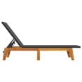 thumbnail image 4 of vidaXL Sun Loungers 2 pcs Black and Brown Poly Rattan&Solid Wood Acacia, 4 of 5