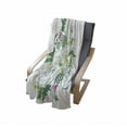 thumbnail image 4 of Celtic Soft Flannel Fleece Throw Blanket, 3 Legged Macro Single Celtic Form with Curved Lines Extending from Centre Print, Cozy Plush for Indoor and Outdoor Use, 70" x 90", Green Pink, by Ambesonne, 4 of 6