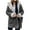 Dark Gray, variant on Lovskoo 2024 Women's Faux Suede Fleece Jacket Winter Warm Composite Plush Button Lapel Collar Jacket Outwear Coat Brown