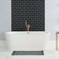 thumbnail image 3 of Jean Pierre Ricardo Cotton Fringe 21 x 34 in. Bath Rug, Dark Grey, 3 of 11